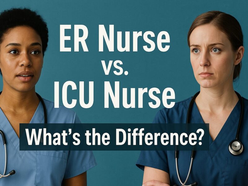ER Nurse Vs. ICU Nurse