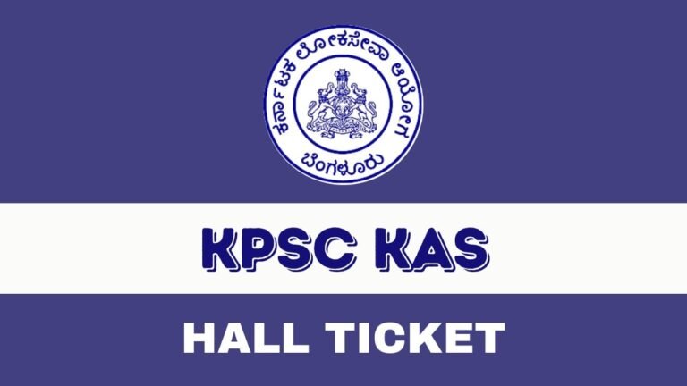 KPSC KAS Prelim Hall Ticket