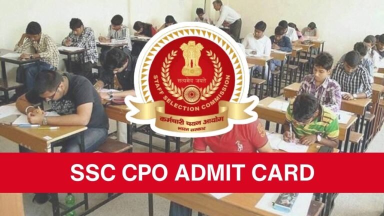 SSC CPO ADMIT CARD