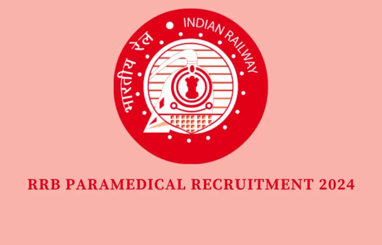 RRB Paramedical Recruitment 2024 for 1376 Posts, Short Notification Available