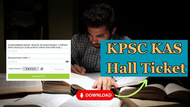 KPSC KAS Hall Ticket 2024 (Out), Prelims Exam Date @kpsc.kar.nic.in