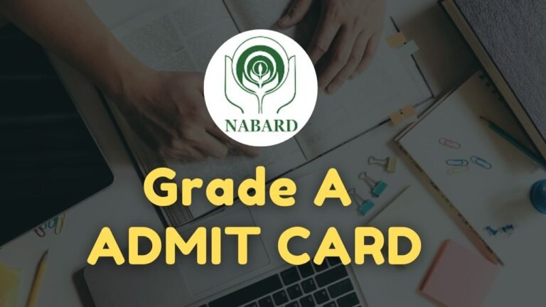 NABARD Grade A Admit Card 2024 (Out), Assistant Manager Prelims Call Letter