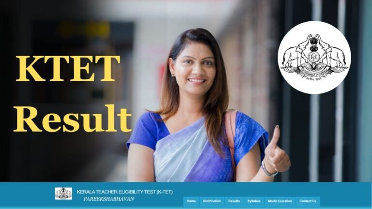 KTET Result 2024 (Out), Qualifying Marks and Scorecard @ktet.kerala.gov.in
