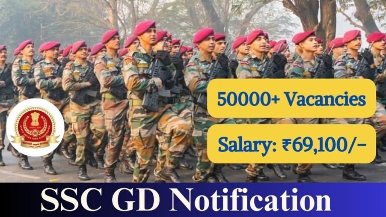 SSC GD Notification 2025, Apply Online for 39481 Vacancies, Check Eligiblity