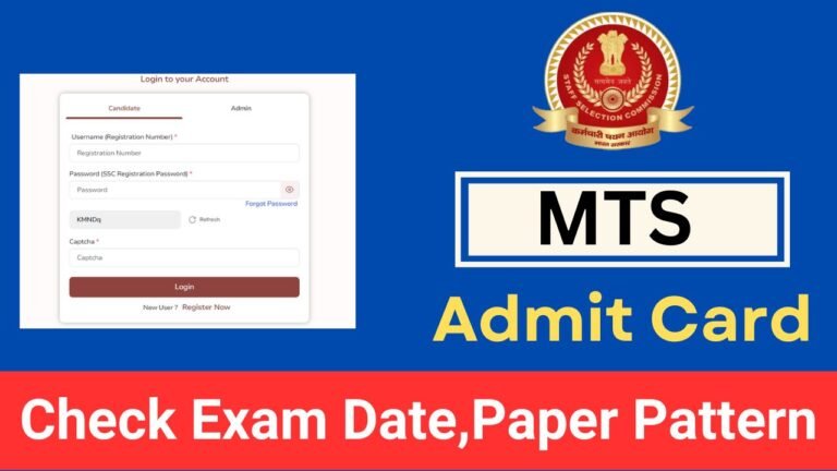 SSC MTS Admit Card 2024, Havaldar and Non-Technical Exam Date