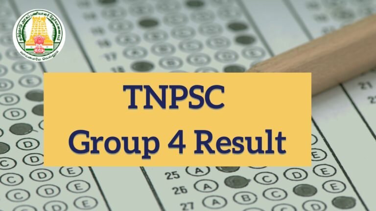 TNPSC Group 4 Result 2024, Download Scorecard Soon @tnpsc.gov.in