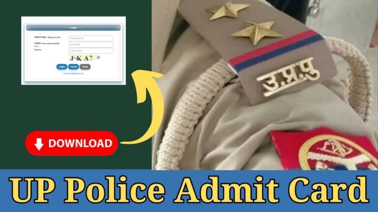 UP Police Admit Card 2024 Released, 30 August Constable Call Letter