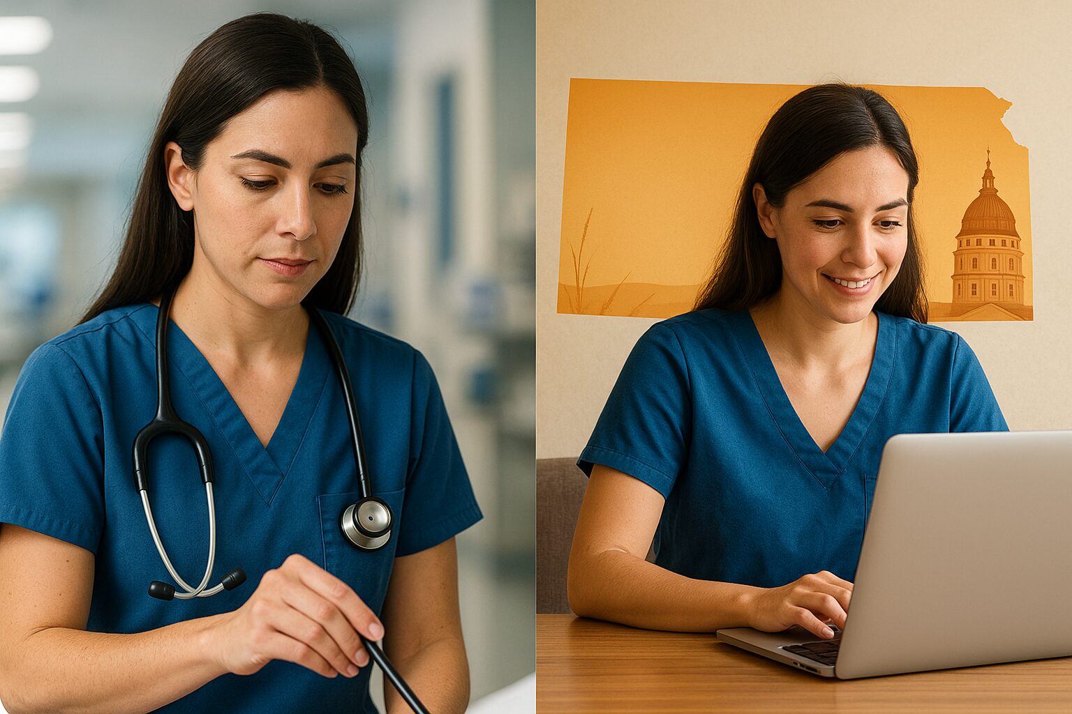 nurse balancing work with online study