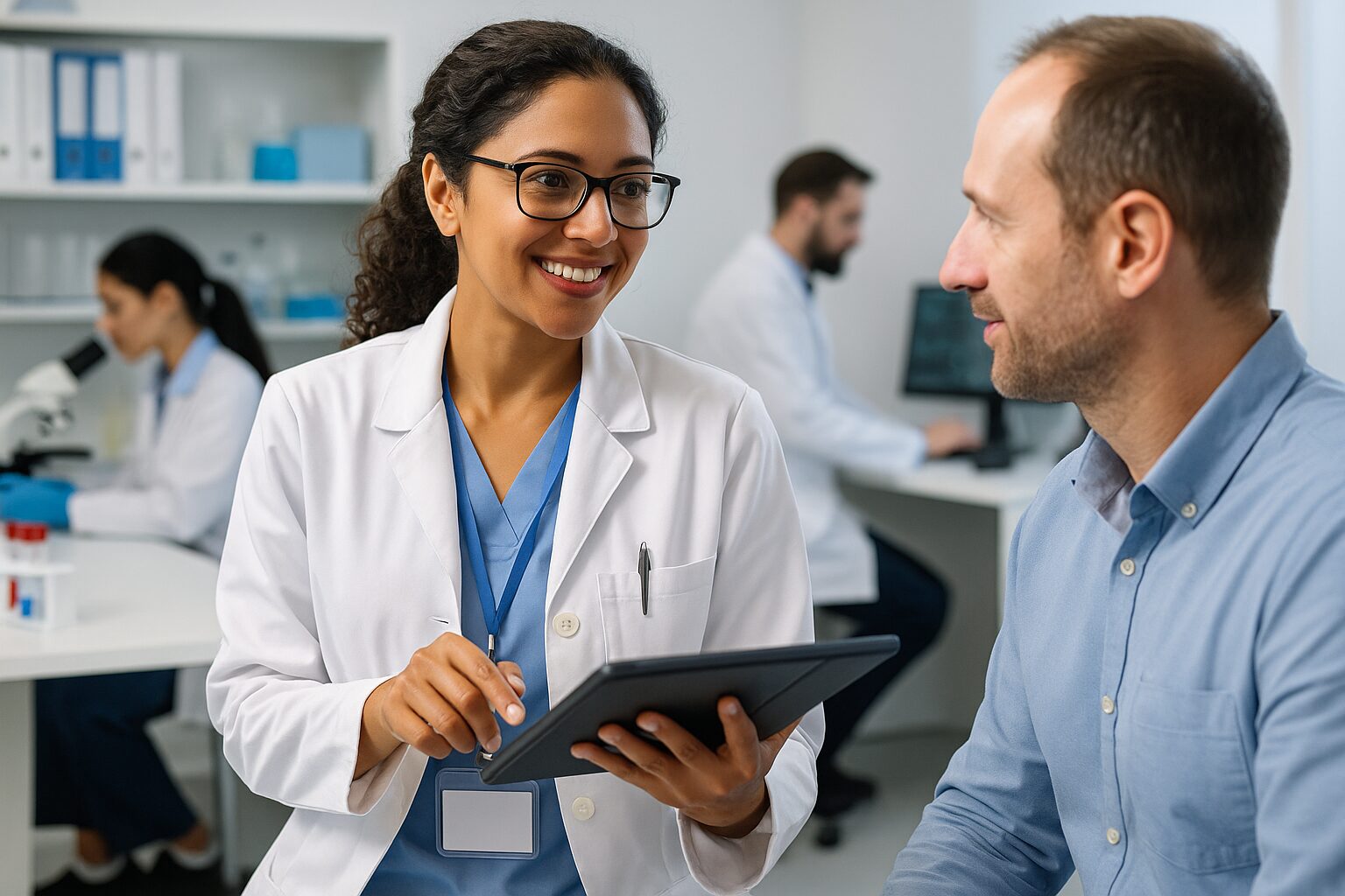 A Research Nurse in a clinical research setting