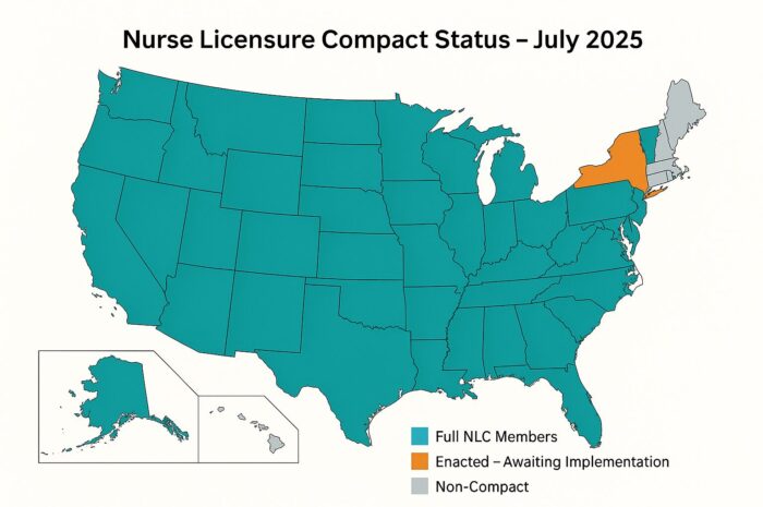 Navigating the 2025 Nurse Licensure Compact Map: Which States Are Joining Next?